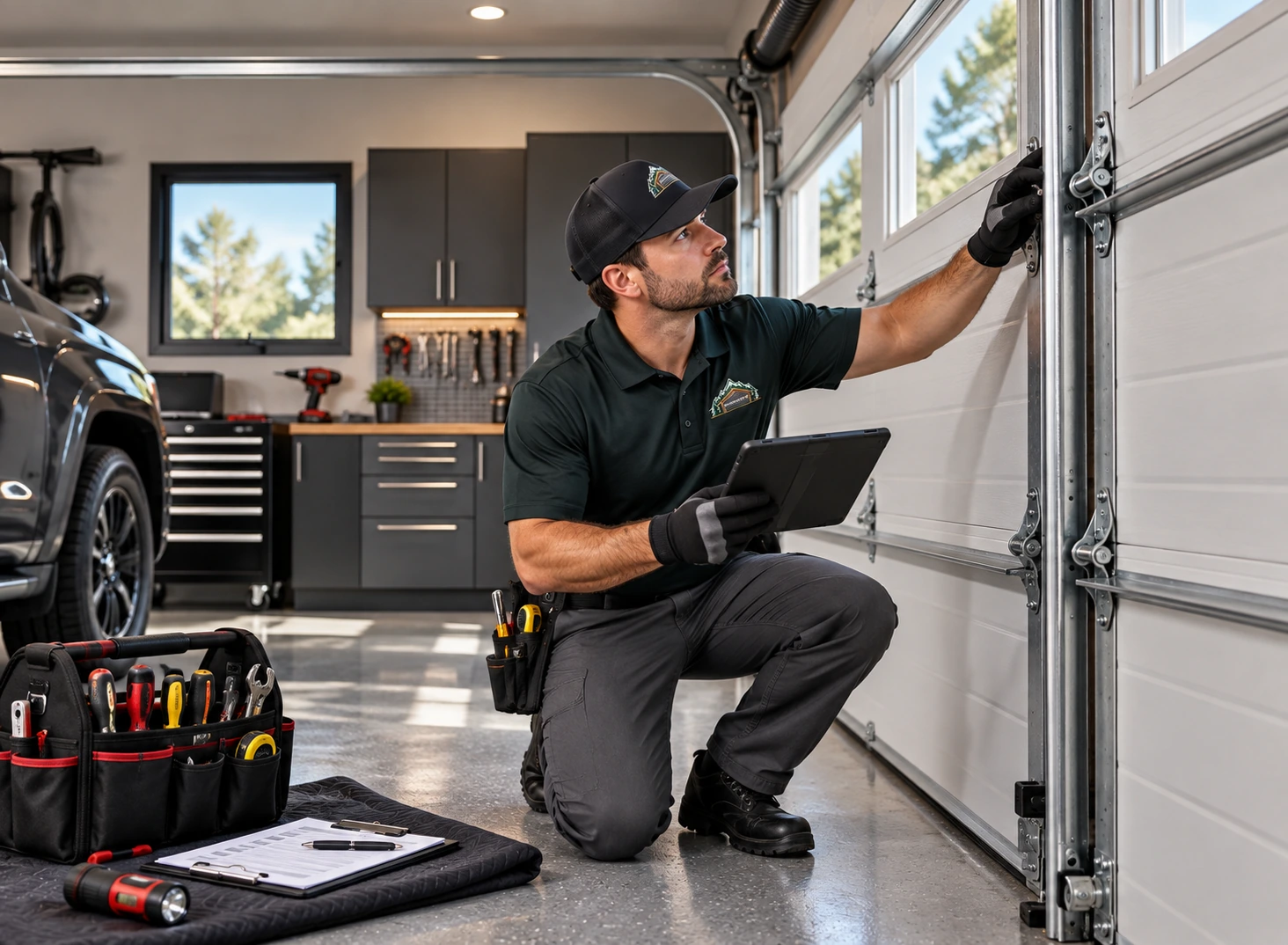 Professional Garage Door Service Workflow